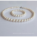 8-9mm Nearly Round Natural Pearl Jewelry Set